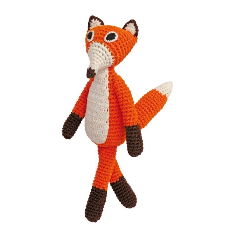 12173-Gehakeltes-Kuscheltier-Fuchs-FRED-stehend 12173 - Gehäkeltes Kuscheltier Fuchs FRED - stehend
