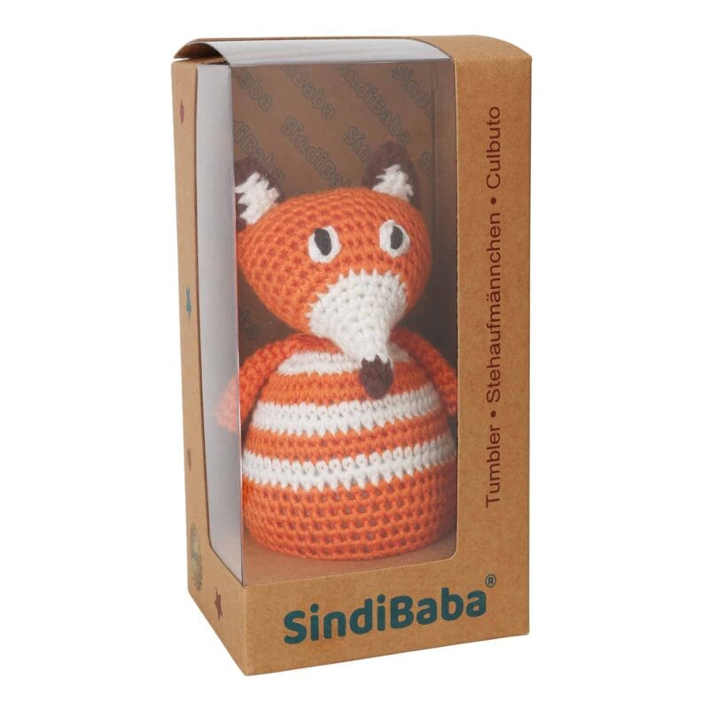 12277-Gehaekeltes-Stehaufmaennchen-Fuchs-FRED-in-Geschenkverpackung Gehäkeltes Stehaufmännchen Fuchs FRED - in Geschenkverpackung