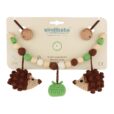 Gehäkelte Kinderwagenkette Igel HARRY - Verpackung
