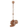 Gehäkelter Spielbogenanhänger Eichhörnchen NUTTY 3in1