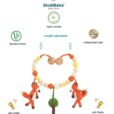 Gehäkelte Kinderwagenkette Fuchs FRED - Infografik