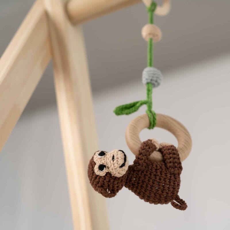 12523-Babyspielzeug-ab-Geburt-Affe-braun-aus-Babys-Perspektive Babyspielzeug ab Geburt Affe braun - aus Babys Perspektive