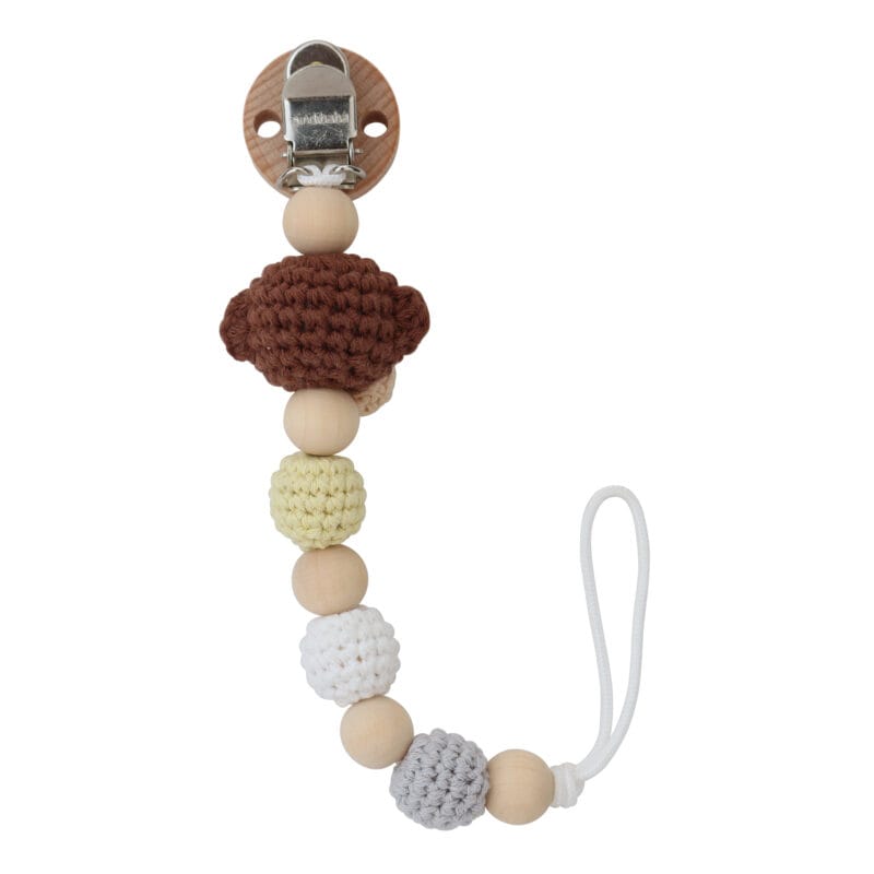 12527-2 Organic Monkey CHARLIE Pacifier Chain - brown 12527-2 Organic Monkey CHARLIE Pacifier Chain - brown