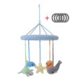 Gehäkeltes Baby-Mobile MEERESTIERE - Delfin, Wal, Schildkröte, Krake