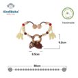 4-in-1 Kinderwagenkette Affe CHARLIE - Abmessungen