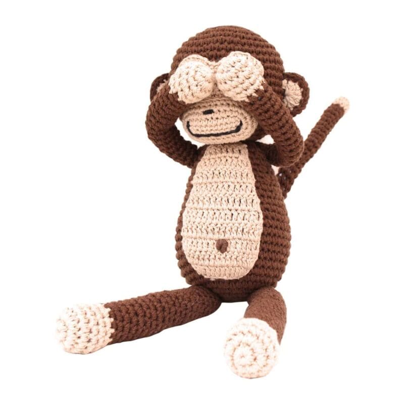 12534-Gehakeltes-Kuscheltier-Affe-CHARLIE-Bio-Nicht-Sehen Gehäkeltes Kuscheltier Affe CHARLIE Bio - Nicht Sehen