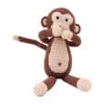 Gehäkeltes Kuscheltier Affe CHARLIE Bio - Nicht Sprechen