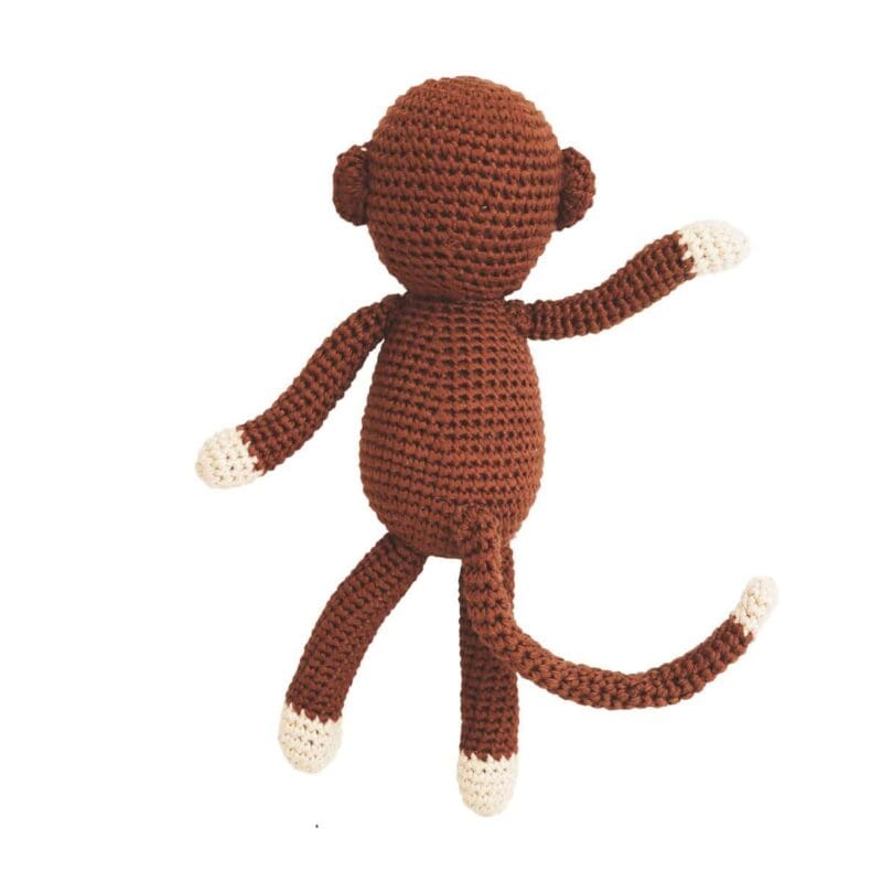 12534-Gehakeltes-Kuscheltier-Affe-CHARLIE-Bio-voh-hinten Gehäkeltes Kuscheltier Affe CHARLIE Bio - voh hinten