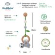 12548 - 3in1 Hängespielzeug Babyrassel Faultier SLEEPY grau - Infografik