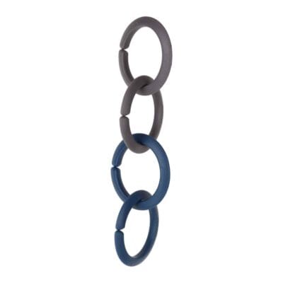 Befestigungsringe in Grau & Blau – 4er Set