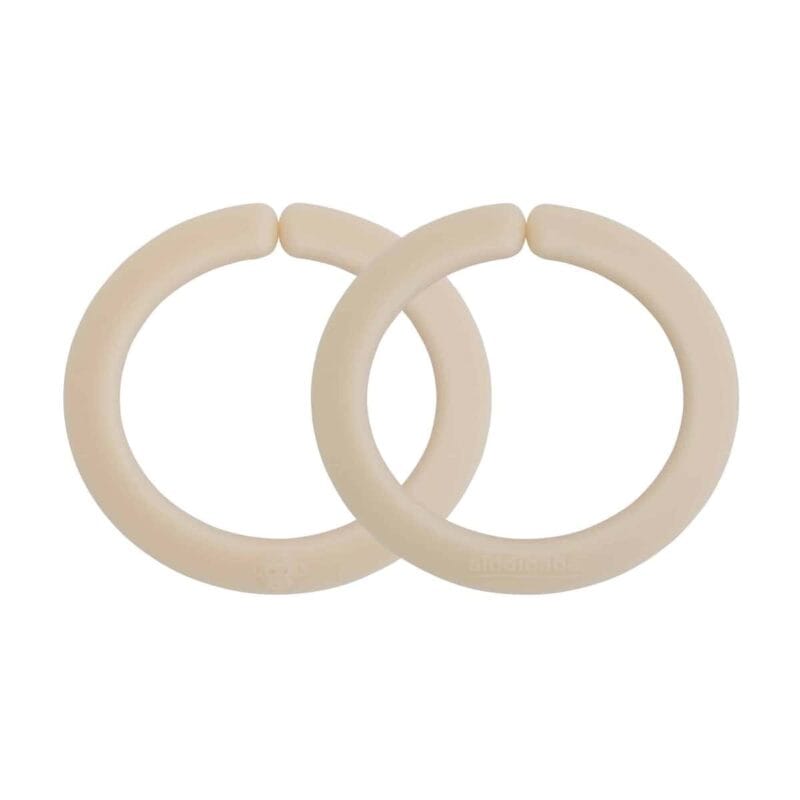 Spielzeug Befestigungsringe in Beige - 2er Set
