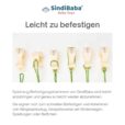 Infografik - Spielzeugklammern in Beige sind leicht zu befestigen