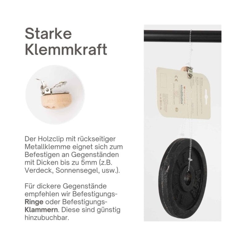 Infografik-Starke-Klemmkraft Infografik - Starke Klemmkraft - Der Holzclip von SindiBaba